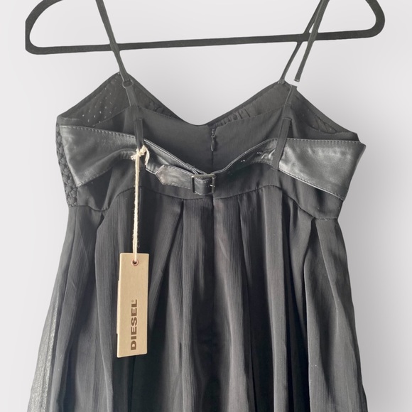 NEW - Diesel chiffon maxi dress size XS - Picture 3 of 4